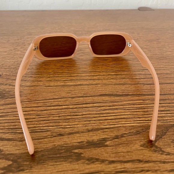 Cloudy Baby Pink Thin Nineties Sunglasses - Picture 3 of 4